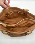 Celine Camel Calfskin Boogie Handbag