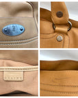 Celine Camel Calfskin Boogie Handbag