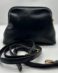 MMS Black Leather Crossbody Bag
