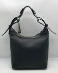 Dooney & Bourke Black Pebbled Leather East West Hobo Bag