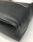 Dooney & Bourke Black Pebbled Leather East West Hobo Bag