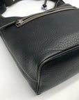 Dooney & Bourke Black Pebbled Leather East West Hobo Bag