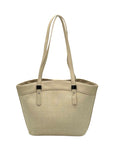 MMS Beige Woven Raffia Shoulder Bag