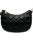 MMS Black Leather Crossbody Bag