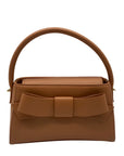 MMS Brown Leather Mini Crossbody Bag