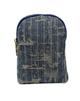 MMs Brands Handmade Blue Denim Fabric Backpack
