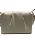 MMs Brands White Faux Leather Crossbody