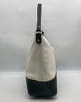 Kate Spade Black And Cream Pebbled Leather Bay Street Lexie Shoulder Bag