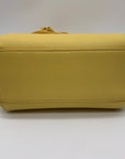 MMS Yellow Leather Crossbody Bag