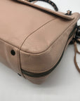 Rebecca Minkoff Blush Beige Leather Expandable Double Chain Shoulder Bag