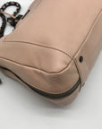 Rebecca Minkoff Blush Beige Leather Expandable Double Chain Shoulder Bag