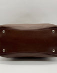 Prada Brown Cervo Leather Hobo Bag
