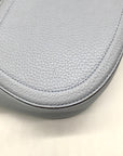 Kate Spade Blue Pebbled Leather Medium Knott Saddle Crossbody Bag