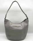 The Sak Gray Leather Sequoia Shoulder Bag
