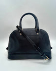 Coach Black Leather Harper Satchel Bag