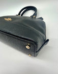 Coach Black Leather Harper Satchel Bag