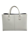 Mansurv Gavriel White Leather Convertible Satchel