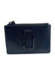 Marc Jacobs Black Saffiano Leather DTM Top Zip Multi Wallet