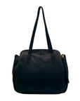 Margot Black Leather Marcy Tote Bag