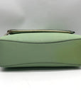 Kate Spade Mint Green Pebbled Leather Leila Medium Flap Satchel Bag