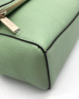 Kate Spade Mint Green Pebbled Leather Leila Medium Flap Satchel Bag