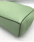 Kate Spade Mint Green Pebbled Leather Leila Medium Flap Satchel Bag