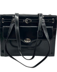 McKlein Joilet Black Leather Laptop Tote