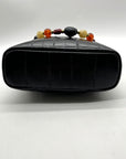 Steve Madden Black Faux Leather Bherra Vanity Bag