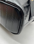 Steve Madden Black Faux Leather Bherra Vanity Bag