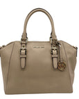 Michael Kors Beige Saffiano Leather Ciara Convertible Satchel