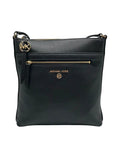 Michael Kors Black Flat Leather Crossbody Bag