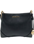 Michael Kors Black Leather Nicole Triple Compartment Crossbody Bag