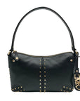 Michael Kors Black Leather Studded Astor Pouchette