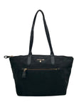 Michael Kors Black Nylon Kelsey Top Zip Tote Bag