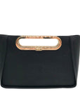 Michael Kors Black Saffiano Leather Chelsea Convertible Clutch