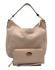 Michael Kors Blush Pink Pebbled Leather Shoulder Bag & Wallet
