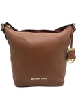 Michael Kors Brown Leather Lupita Crossbody Messenger Bag