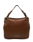Michael Kors Brown Pebbled Leather Hobo Shoulder Bag