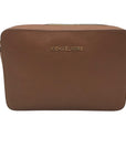 Michael Kors Brown Saffiano Leather Crossbody Bag