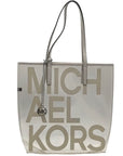 Michael Kors Clear Plastic Graphic Logo Print Tote Bag