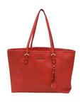 Michael Kors Coral Saffiano Leather Work Tote And Wallet