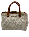 Michael Kors Cream Canvas Satchel