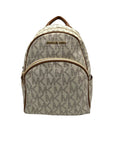Michael Kors Cream Monogram Print Abbey Backpack