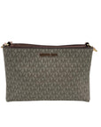 Michael Kors Cream Trisha Triple Compartment Crossbody Bagg