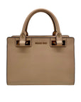 Michael Kors Light Pink Saffiano Leather Ballet Quinn Crossbody Satchel