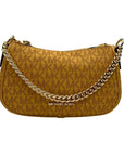 Michael Kors Mustard Yellow Signature Coated Canvas Crossbody Bag