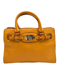 Michael Kors Orange Leather East West Hamilton Satchel Bag