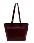Michael Kors Purple Leather Medium Pocket tote Bag