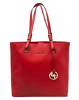 Michael Kors Red Saffiano Leather Tote Bag