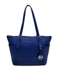 Michael Kors Royal Blue Saffiano Leather Jet Set Travel Tote Bag